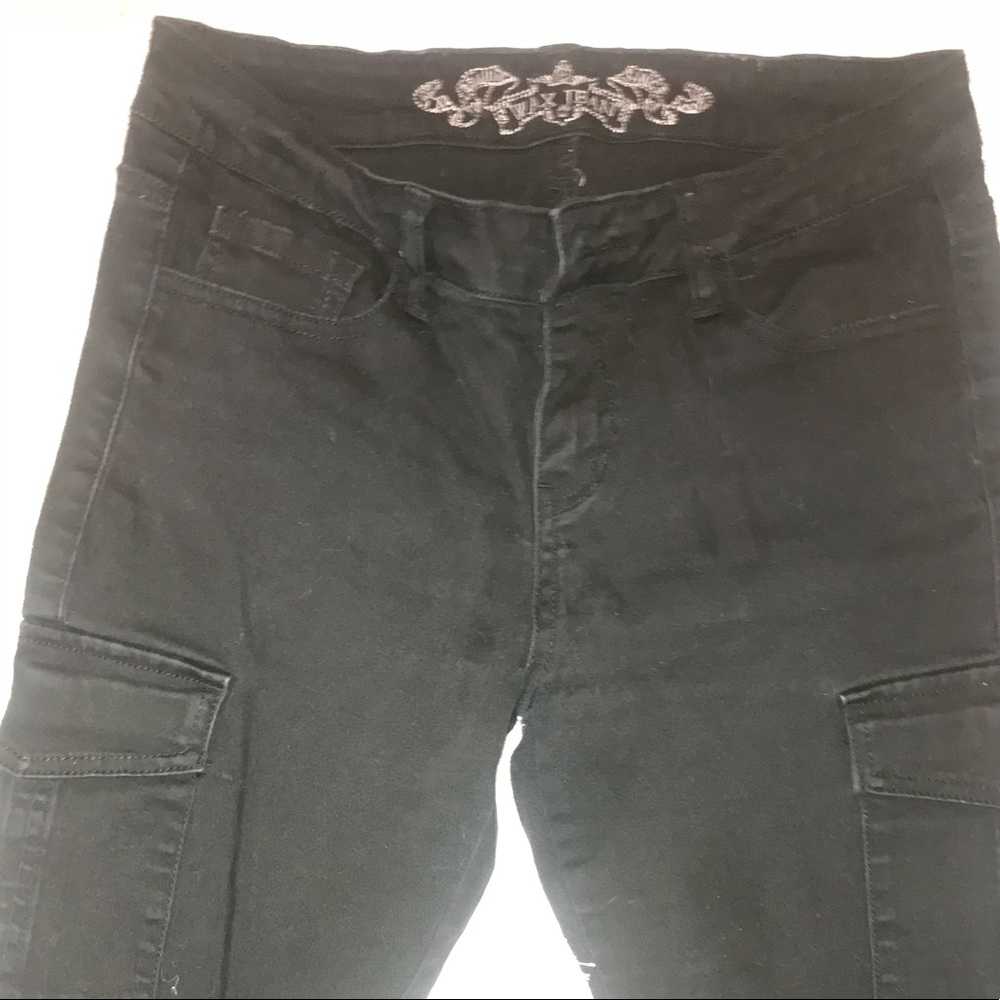 Black Skinny Cargo Pants